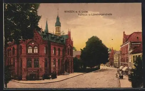 AK Winsen a. d. Luhe, Rathaus und Lüneburgerstrasse
