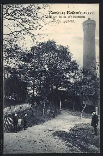 AK Hamburg-Rothenburgsort, Anlagen beim Wasserturm