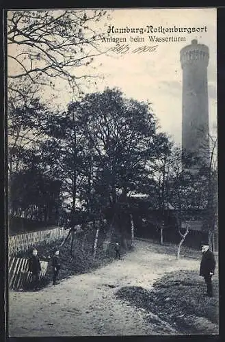 AK Hamburg-Rothenburgsort, Anlagen beim Wasserturm