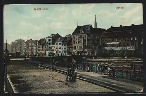 AK Berlin, Inselbrücke mit Märkisches Ufer & Friedrichsgracht