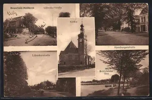 AK Bramfeld-Hellbrok, Lübeckerstrasse, Hamburgerstrasse, Kirche