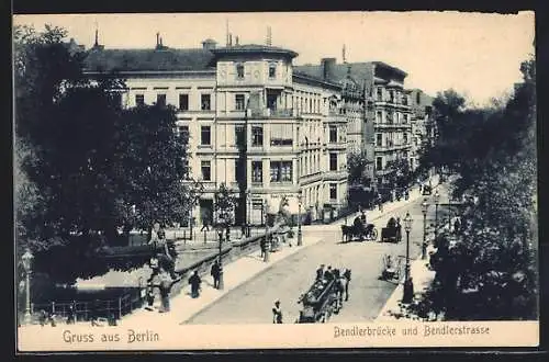 AK Berlin-Tiergarten, Bendlerbrücke und Bendlerstrasse aus der Vogelschau