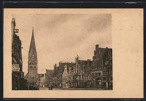 AK Lüneburg, Blick auf die Johanniskirche