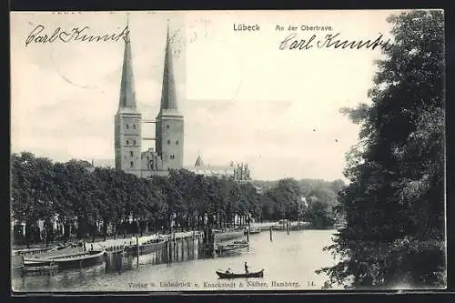 AK Lübeck, Partie an der Obertrave