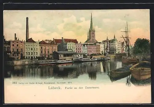 AK Lübeck, Partie an der Untertrave