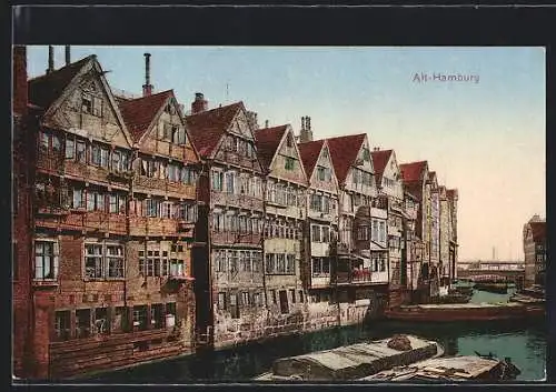 AK Alt-Hamburg, Fleet mit Booten