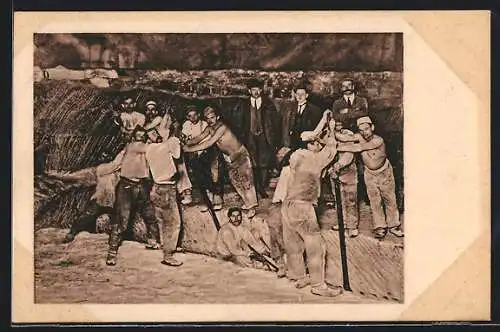 AK Akna Slatina, Heben des Salzblockes