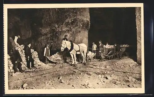 AK Wieliczka, Beförderung von Salz in der Grube