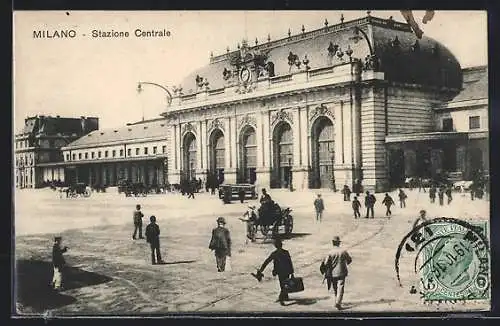 AK Milano, Stazione Centrale, Bahnhof