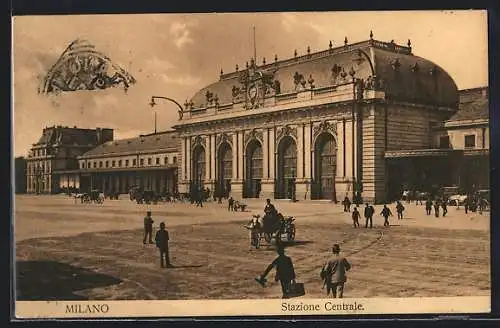 AK Milano / Mailand, Stazione Centrale, Bahnhof
