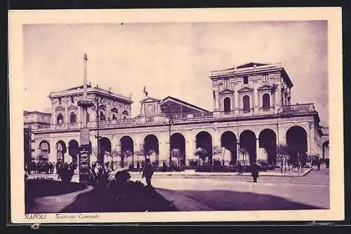 AK Napoli, Stazione Centrale, Bahnhof