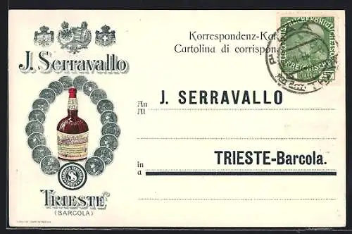 AK Reklame J. Serravallo Trieste, Vino de China