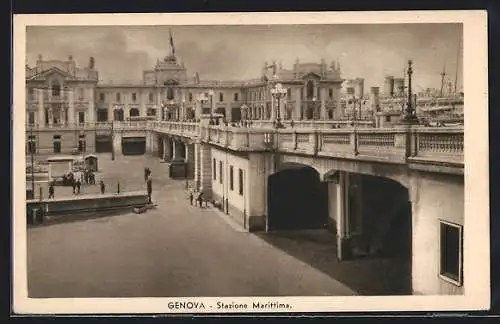 AK Genova, Stazione Marittima, Bahnhof