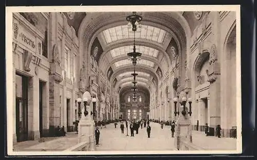 AK Milano, Stazione Centrale, Galleria di testa, Bahnhof