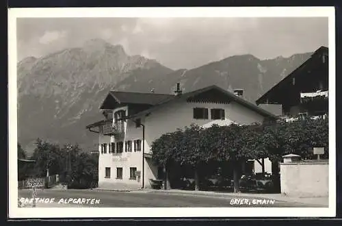 AK Bayer. Gmain, Gasthof Alpgarten von Georg Plattner