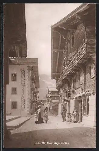AK Champéry, La Rue, Café Restaurant Centre