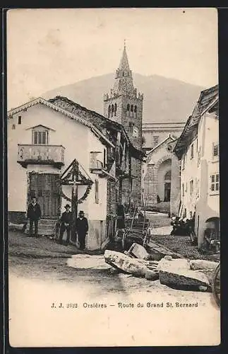 AK Orsieres, Route du Grand St. Bernard