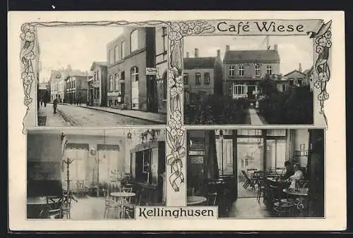 AK Kellinghusen, Cafe Wiese, Innenansichten