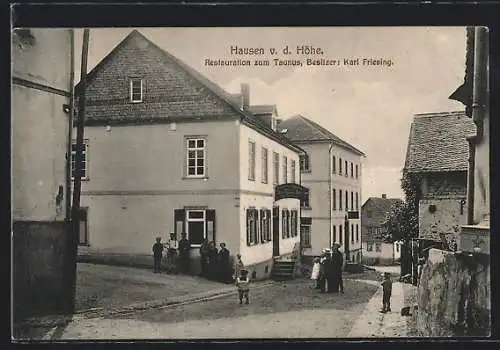 AK Hausen v. d. Höhe, Restaurant zum Taunus Karl Friesing
