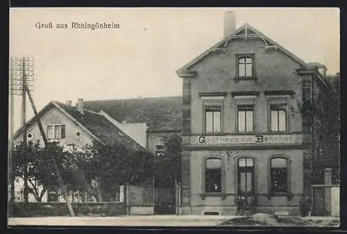 AK Rheingönheim, Gasthaus zum Bahnhof
