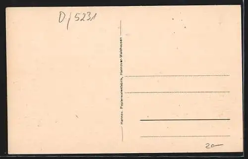 AK Orlishausen, Strassenpartie mit Wohnhäuser