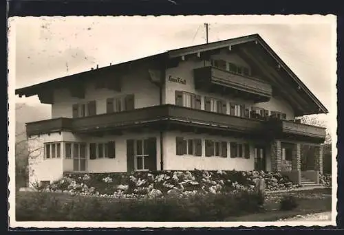 AK Bad Wiessee a. Tegernsee, Hotel Haus Trinkl mit Garten