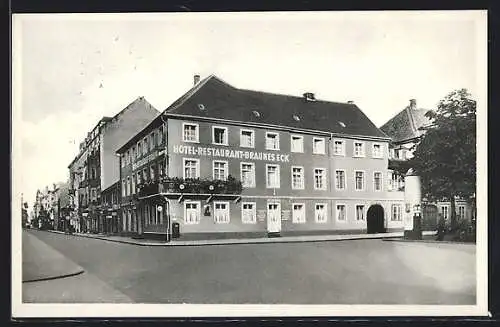 AK Karlsruhe am Rhein, Hotel Braunes Eck