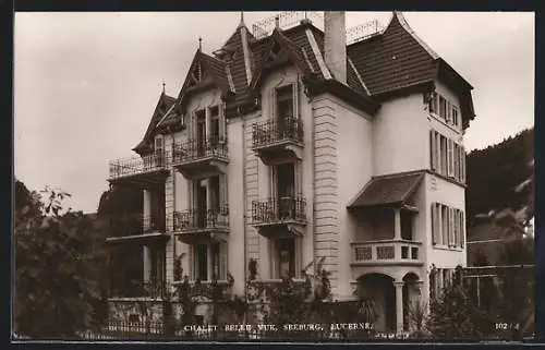 AK Lucerne, Chalet Belle Vue, Seeburg