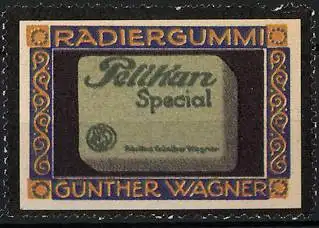 Reklamemarke Pelikan Schutzmarke, Günther Wagner, Hannover & Wien, Pelikan