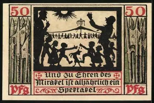 Notgeld Naumburg a. Saale 1920, 50 Pfennig, Fest zu Ehren von Prokop