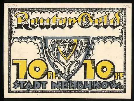 Notgeld Neubukow, 10 Pfennig, Hirte mit seinen Schafen