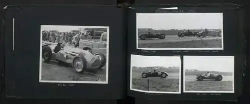 Fotoalbum mit 232 Fotografien Road Raceing 1952-1957, Goodwood, Silverstone, Autorennen, Motorrad, Ferrari, Mercedes