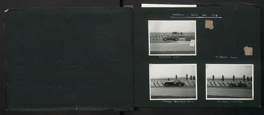 Fotoalbum mit 232 Fotografien Road Raceing 1952-1957, Goodwood, Silverstone, Autorennen, Motorrad, Ferrari, Mercedes 19