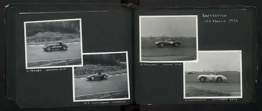 Fotoalbum mit 232 Fotografien Road Raceing 1952-1957, Goodwood, Silverstone, Autorennen, Motorrad, Ferrari, Mercedes 29