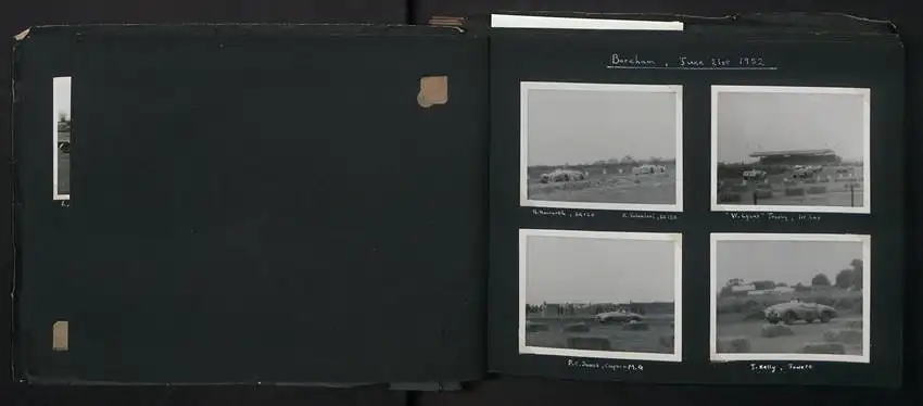 Fotoalbum mit 232 Fotografien Road Raceing 1952-1957, Goodwood, Silverstone, Autorennen, Motorrad, Ferrari, Mercedes 4