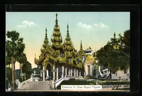 AK Rangoon, Entrance to Shwe Dagon Pagoda