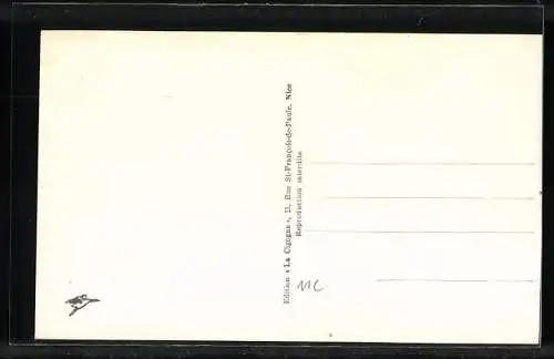 AK Monte Carlo, Les Regates, Vue prise du Fort Antoine