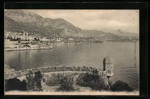 AK Monte Carlo, Les Regates, Vue prise du Palais du Prince