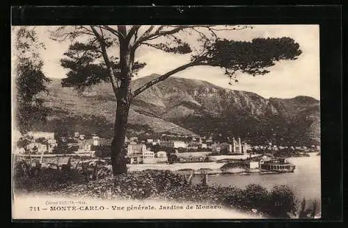 AK Monte Carlo, Vue generalem Jardins de Monaco