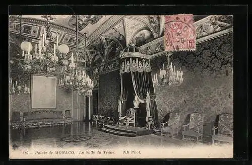 AK Monaco, Palais de Monaco, La Salle du Trone