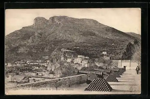 AK Monaco, La Tele de Chien, vue de la Terrasse du Chateau