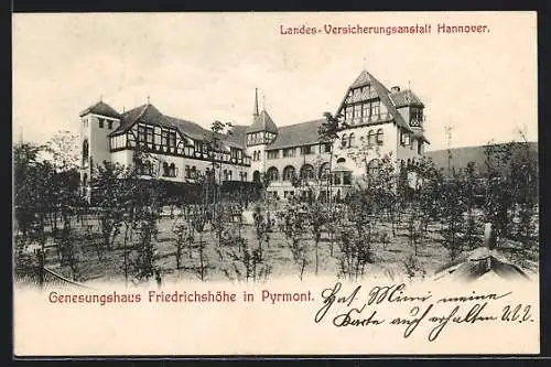 AK Pyrmont, Genesungshaus Friedrichshöhe