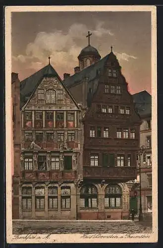 AK Alt-Frankfurt, Haus Löwenstein und Frauenstein auf dem Römer