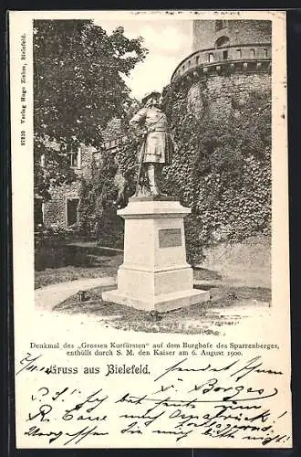 AK Bielefeld, Sparrenberg Burghof, Denkmal
