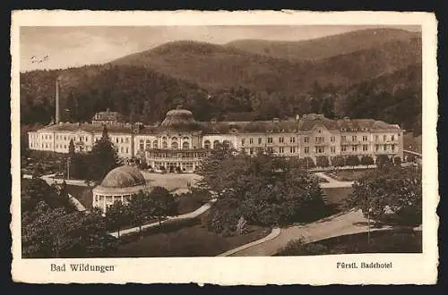 AK Bad Wildungen, Fürstliches Badehotel