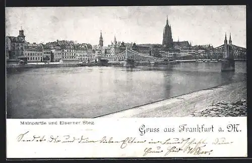 AK Alt-Frankfurt, Mainpartie und Eiserner Steg