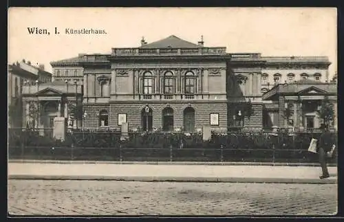 AK Wien, Künstlerhaus, Strassenpartie