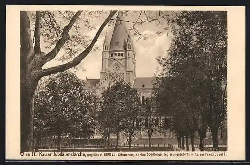 AK Wien, Blick auf die Kaiser Jubiläumskirche