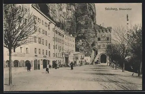 AK Salzburg, Klausentor mit Geschäften