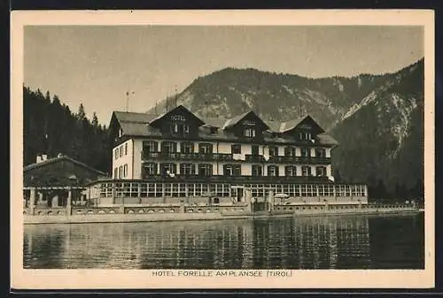 AK Breitenwang /Tirol, Hotel Forelle am Plansee